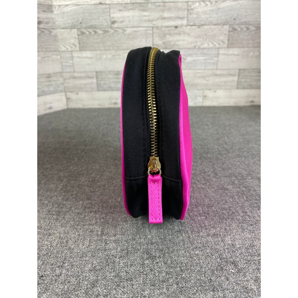 PRADA CANDY TRAVEL Cosmetic Toiletry Bag Pink Round Zip Pouch Case - Picture 3 of 8
